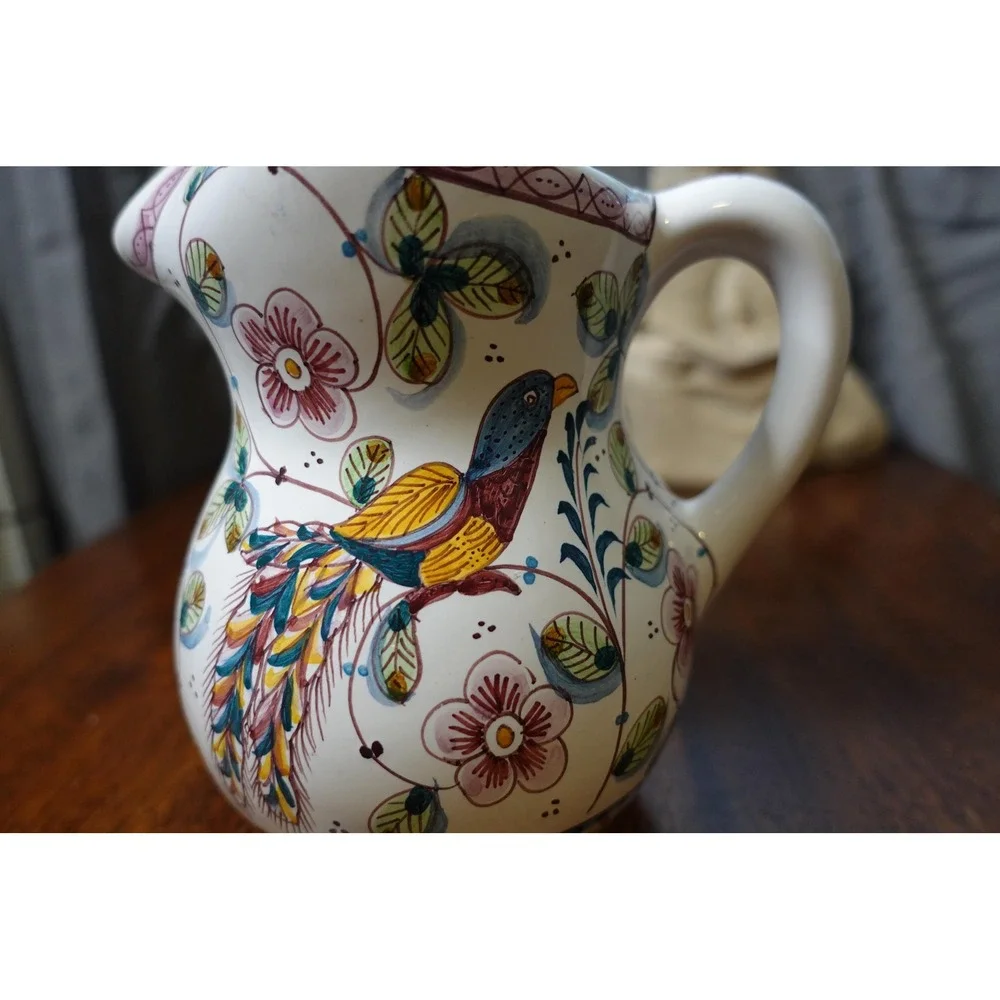 Estrela de Conimbriga Portugal ceramic pottery pitcher| artist signed and number